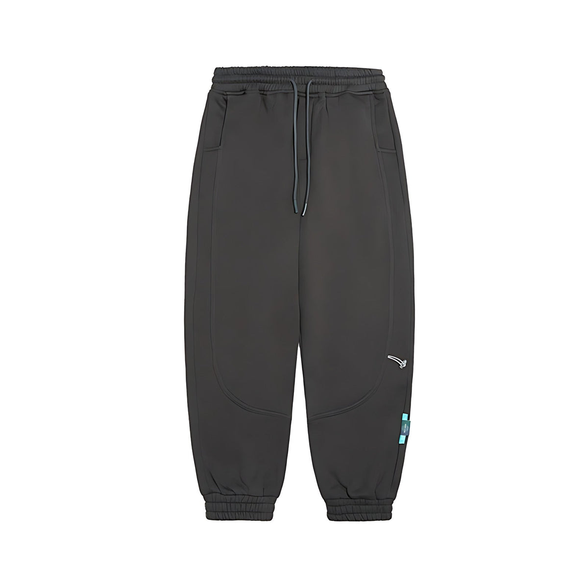 Fleece-Lined Tapered Sweatpants - Dark Gray