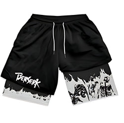 Berserk Corpse Collage Gym Shorts - Sk 060