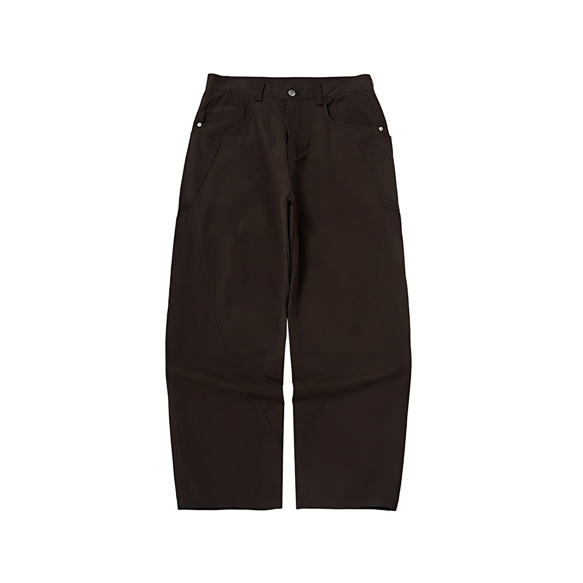 100% Cotton Stretch Pants - Brown