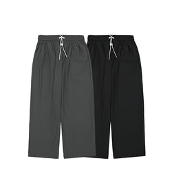 Men's 2 Piece Checked Pants Set - Black