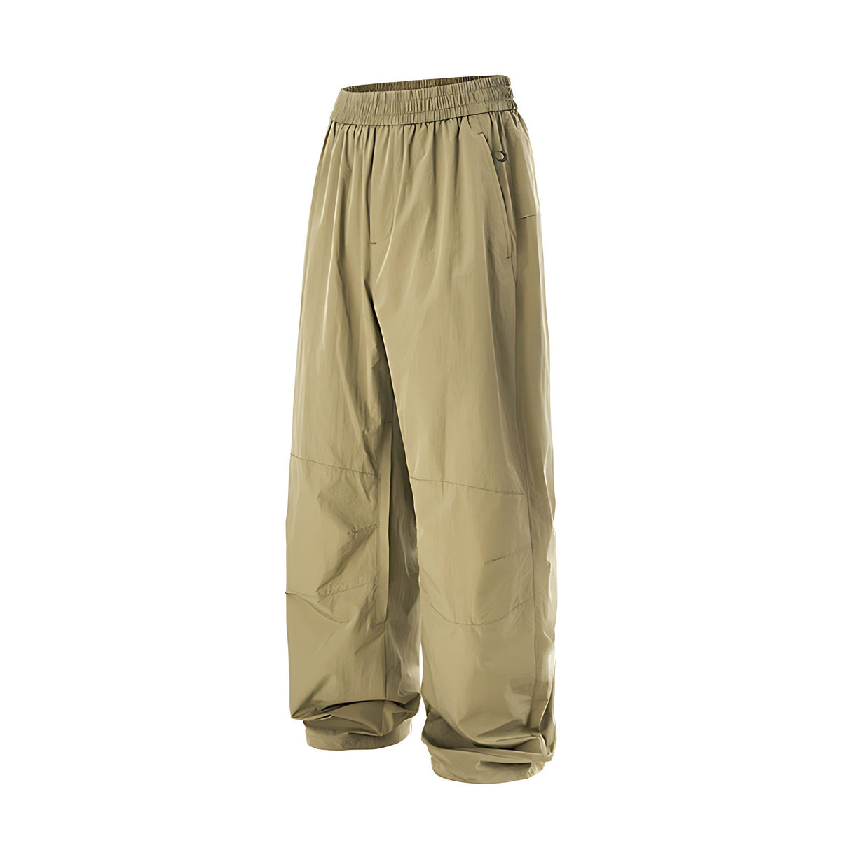 Quick-Dry Cargo Joggers - Relaxed Joggers 100% Polyester - Khaki