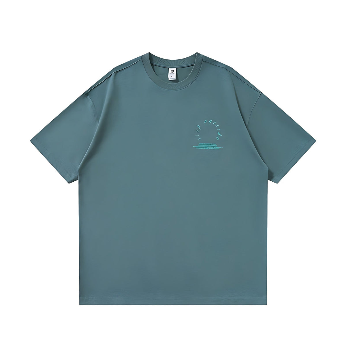 Outdoor Heavyweight Cotton Graphic T-Shirt - Outdoor Graphic T-Shirt - Teal 2