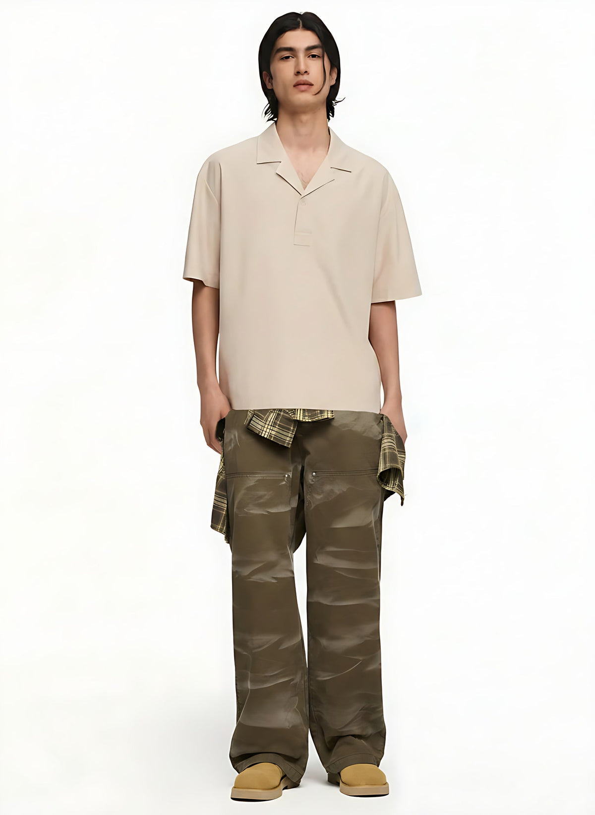 Heavyweight Pants on model - front view