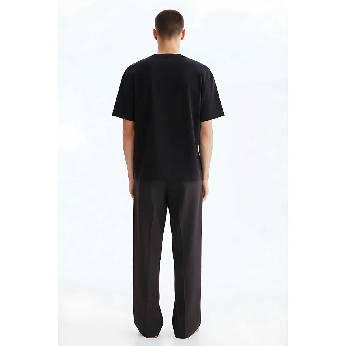 Cooling Cotton-Blend T-Shirt 220g on model - back view