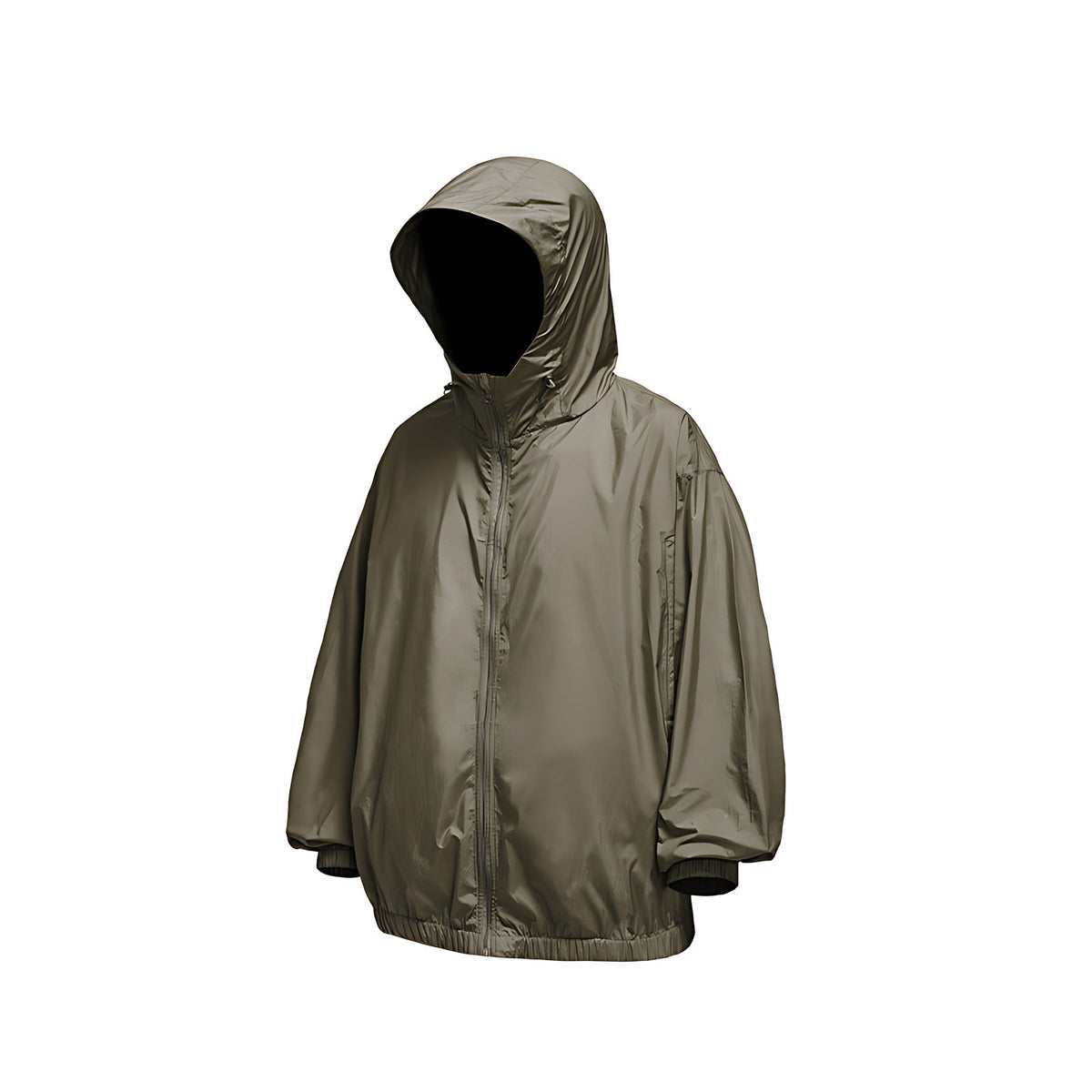 Hooded Sun Protection Jacket - Bark Brown