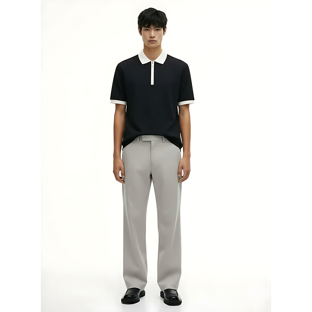 Heavyweight Cotton T-Shirt 250g on model - front view