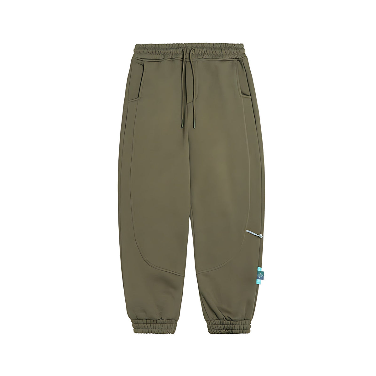 Fleece-Lined Tapered Sweatpants - Khaki