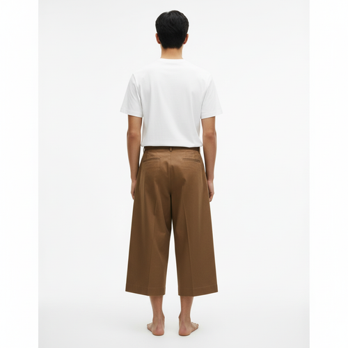 Wide Leg Culottes back on model