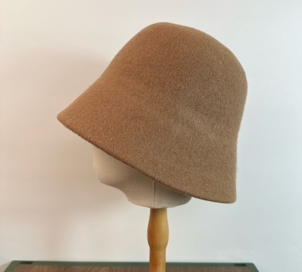 Wool Bucket Hat in Khaki