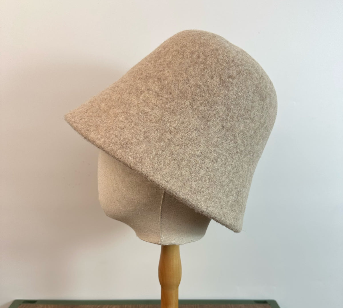Wool Bucket Hat in Milk Tea
