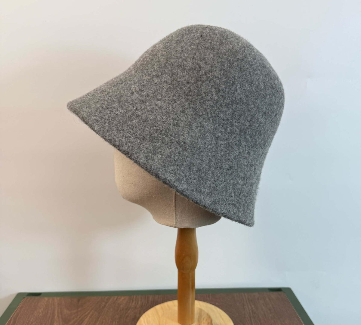 Wool Bucket Hat in Gray